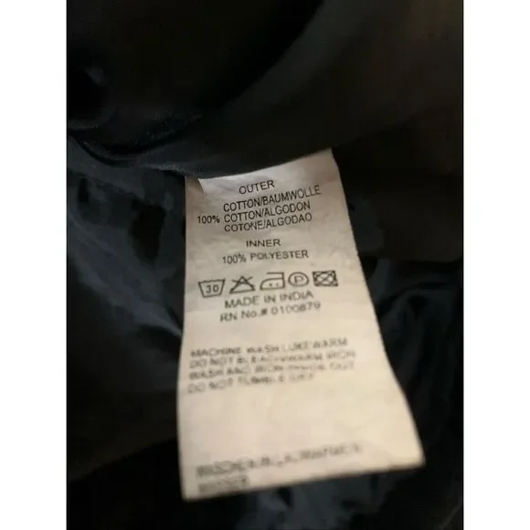 Diesel utility jacket 100% cotton black men's size large